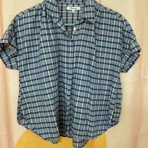 Madewell Plaid short-sleeve button up